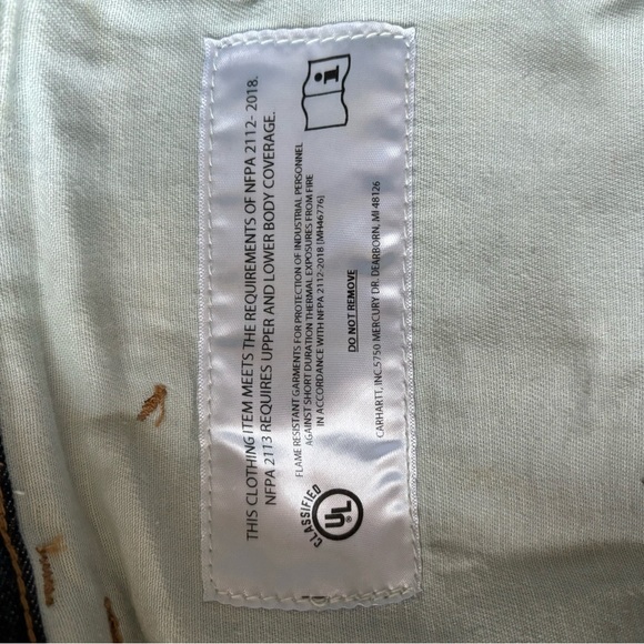 Carhartt Flame Resistant Workwear Jeans Women’s 18 NFPA 2112 CAT2 UL certified - Picture 6 of 9